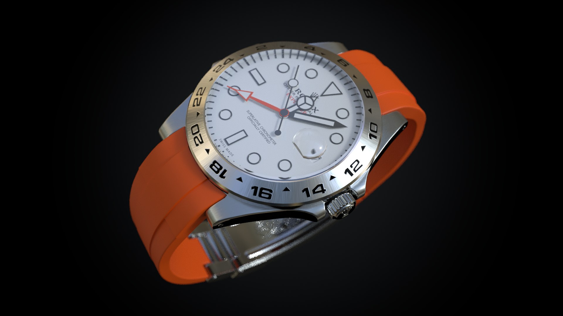Rolex Explorer ii White 3D model - TurboSquid 1724401