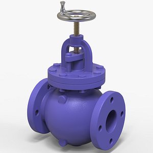 Globe Valve 3D model