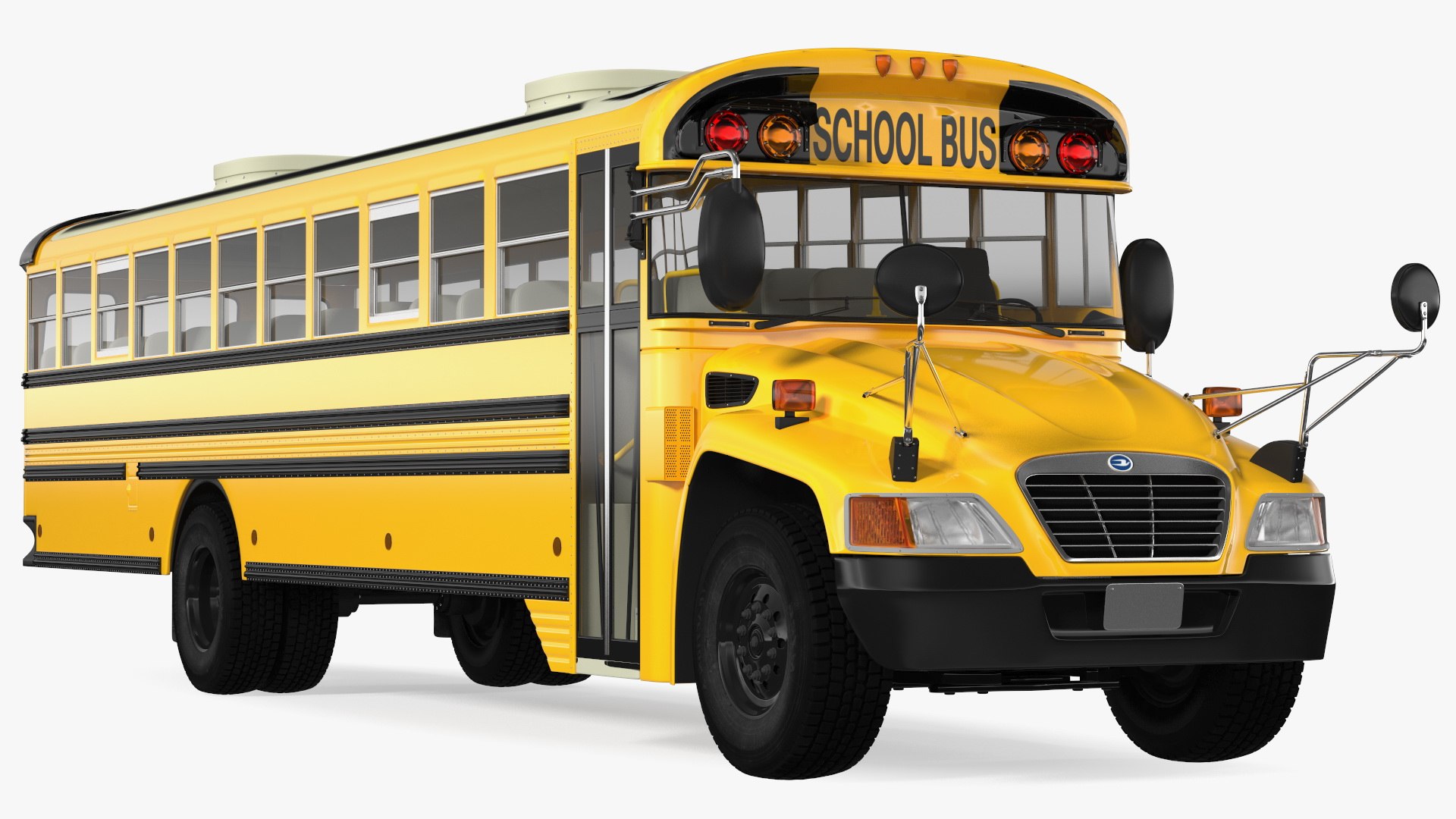 Blue Bird Vision School Bus 3D model preview