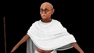 mahatma gandhi restic model final 3D