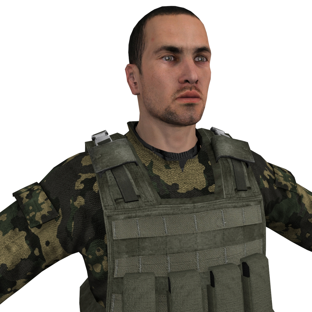 ira soldier 3d model