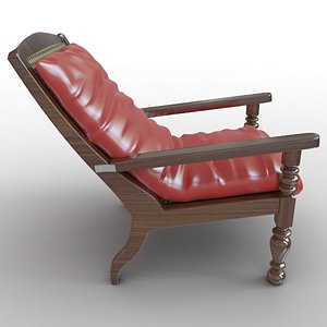 beach lounger 3d model