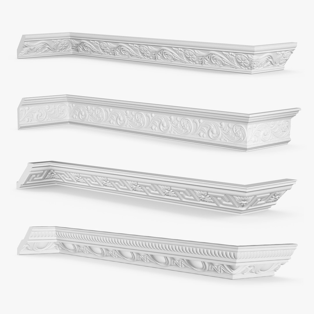 Ceiling Moldings Collection 4 3D model preview