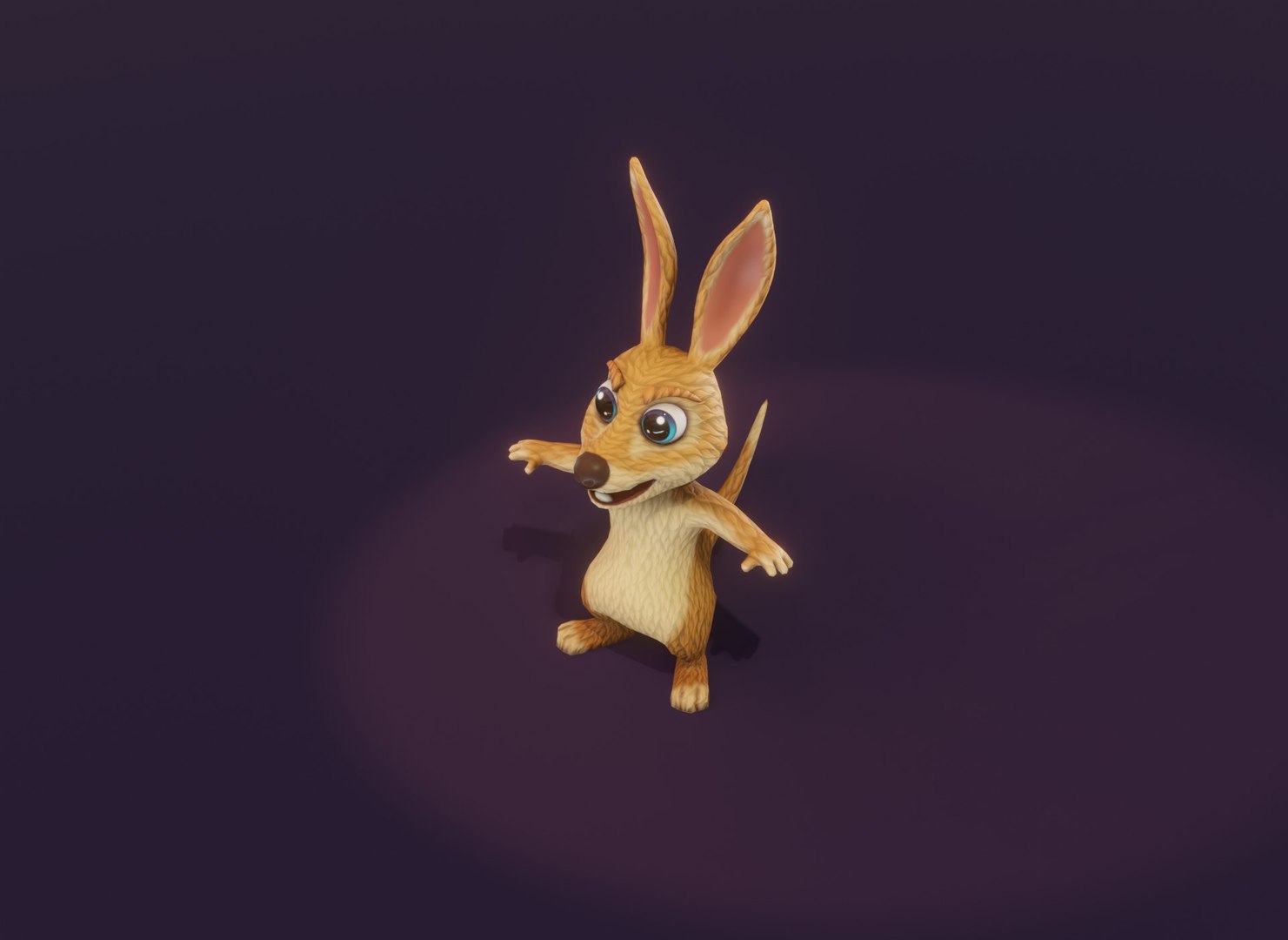 3D Cartoon Kangaroo Animated Model - TurboSquid 2007379
