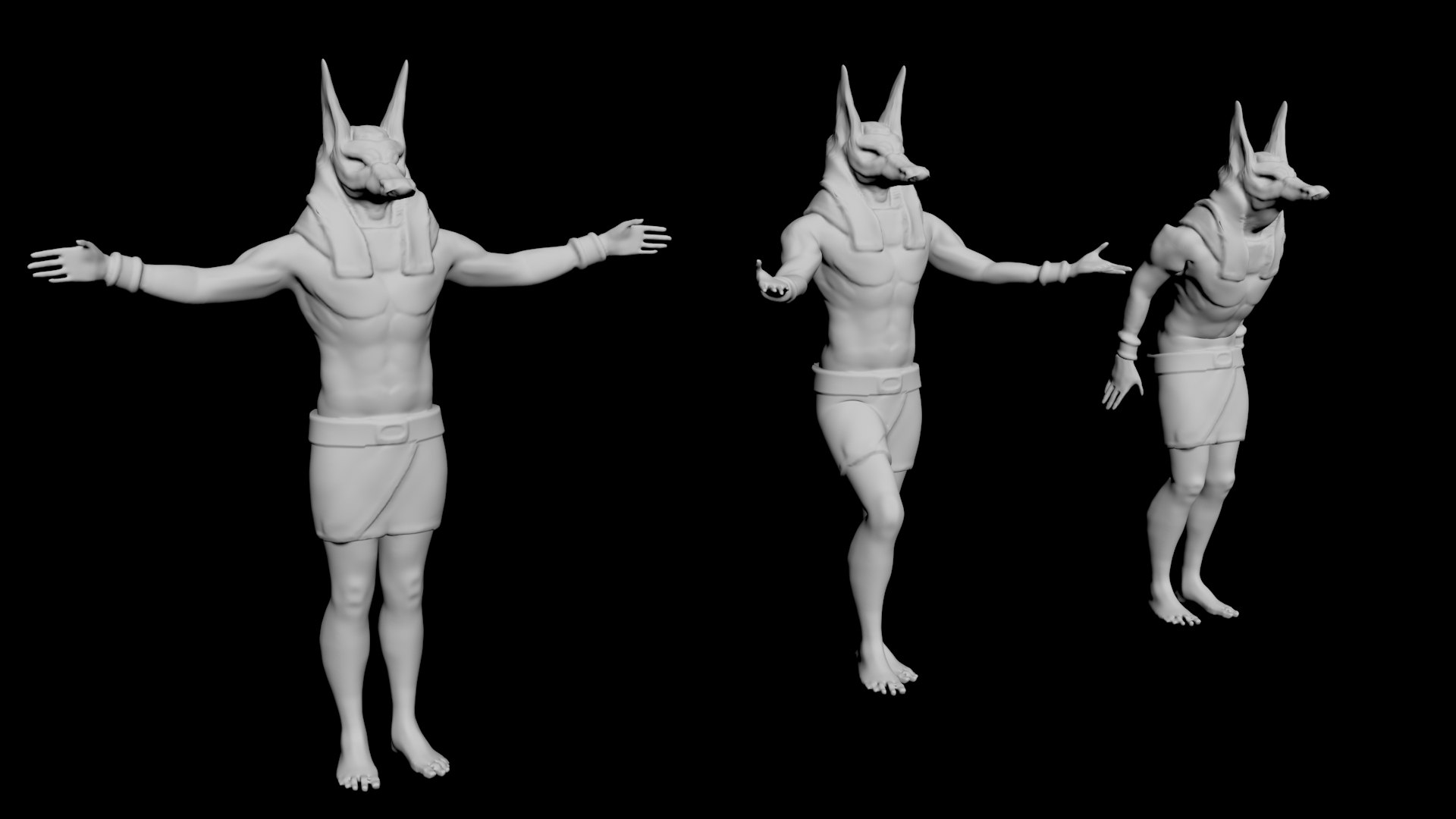 Egyptian Anubis Statue Model - TurboSquid 1743962