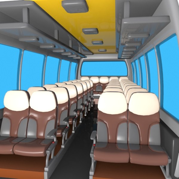 cartoon bus interior 3d max cartoon bus interior 3d max