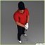 Weißer Golfspieler CG