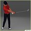 Weißer Golfspieler CG