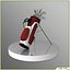 Weißer Golfspieler CG