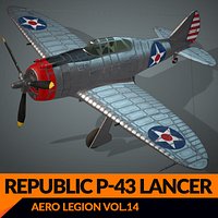 Real-Time Airplane P-43 Lancer
