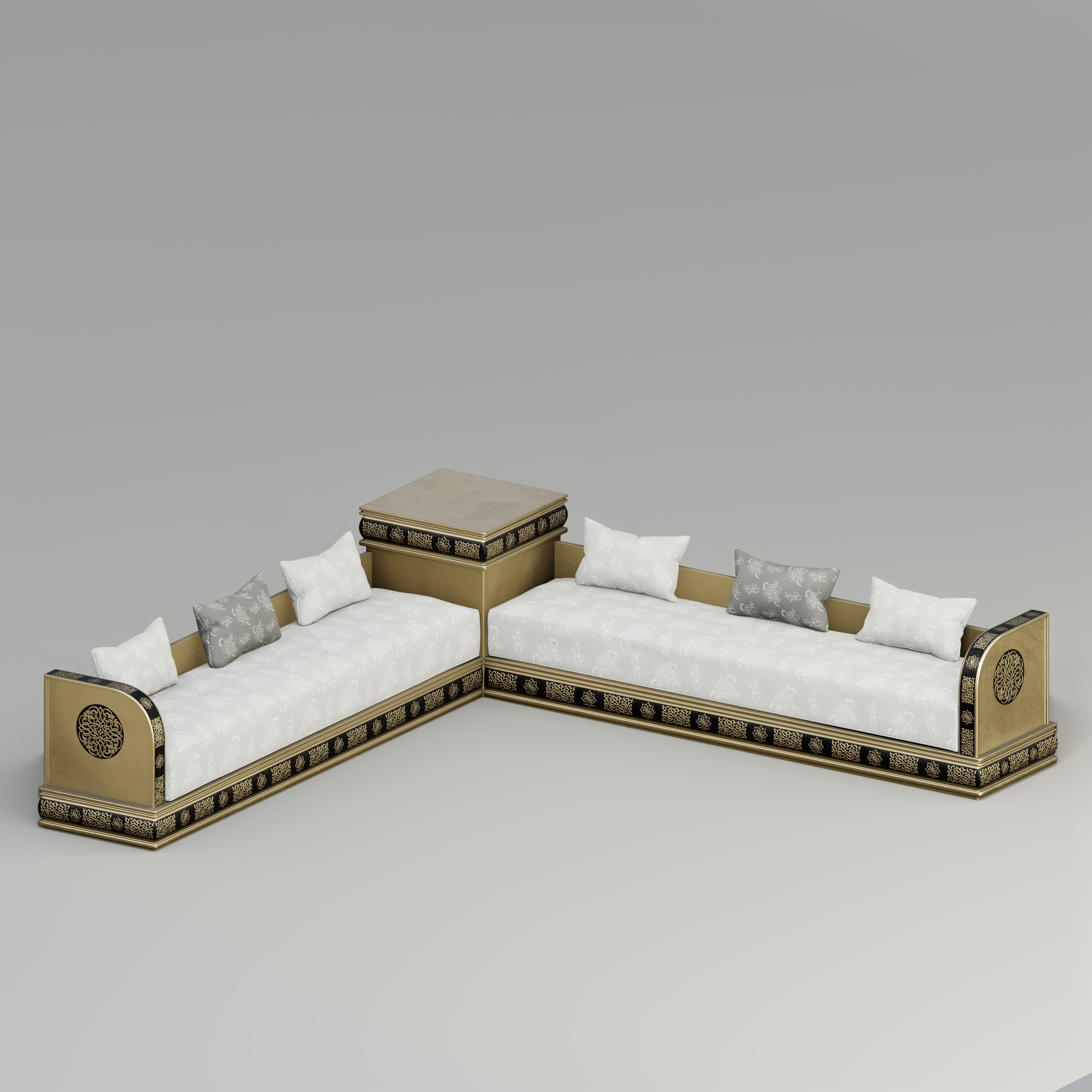 3D Traditional Moroccan sofa TurboSquid 1743985
