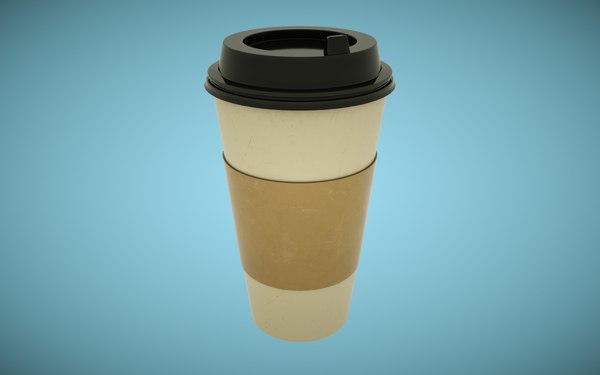 Coffee Paper Cup With Lid and Stopper 3D model - TurboSquid 2135372