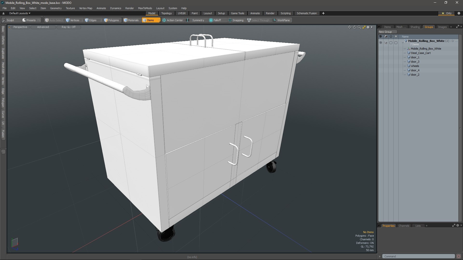 3D Mobile Rolling Box White - TurboSquid 2246377