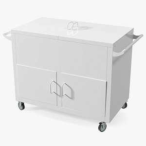 3D Mobile Rolling Box White