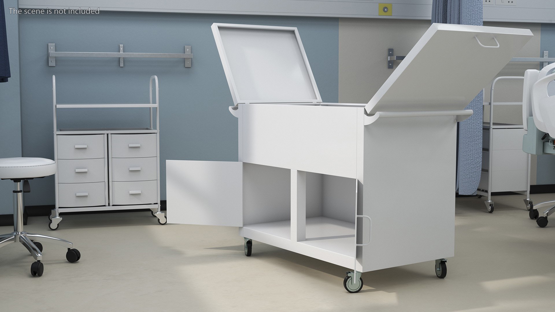3D Mobile Rolling Box White - TurboSquid 2246377
