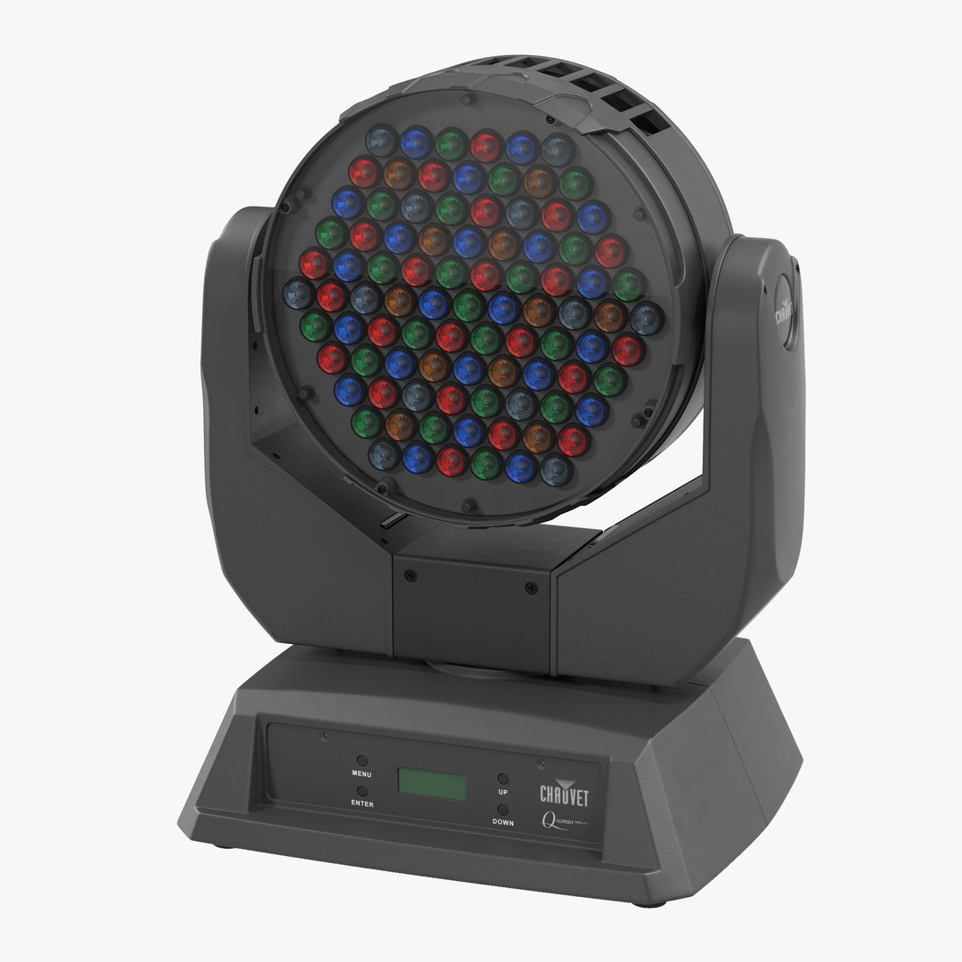 Moving Yoke Wash LED Chauvet 560Z 3D Model 3D model preview