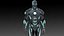 Überlegenes, mit Iron Man-Rüstung ausgerüstetes 3D-Modell