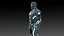 Überlegenes, mit Iron Man-Rüstung ausgerüstetes 3D-Modell