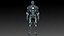 Überlegenes, mit Iron Man-Rüstung ausgerüstetes 3D-Modell