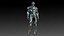 Überlegenes, mit Iron Man-Rüstung ausgerüstetes 3D-Modell