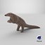 3D Realistic Pangolin in Standing Pose model