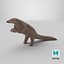 3D Realistic Pangolin in Standing Pose model