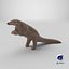 3D Realistic Pangolin in Standing Pose model