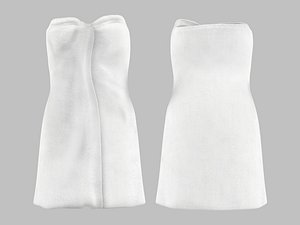 Wrapped Body Around Bath Towel 3D model