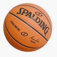Realistic Basketball Spalding Ball