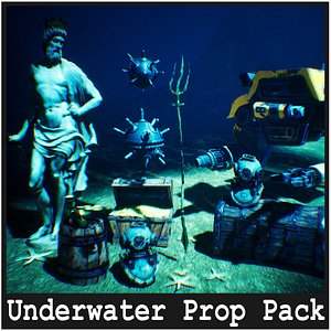 Underwater Props  40 Assets 3D