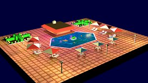 pool cartoon model