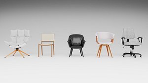 Chair Set 3D model