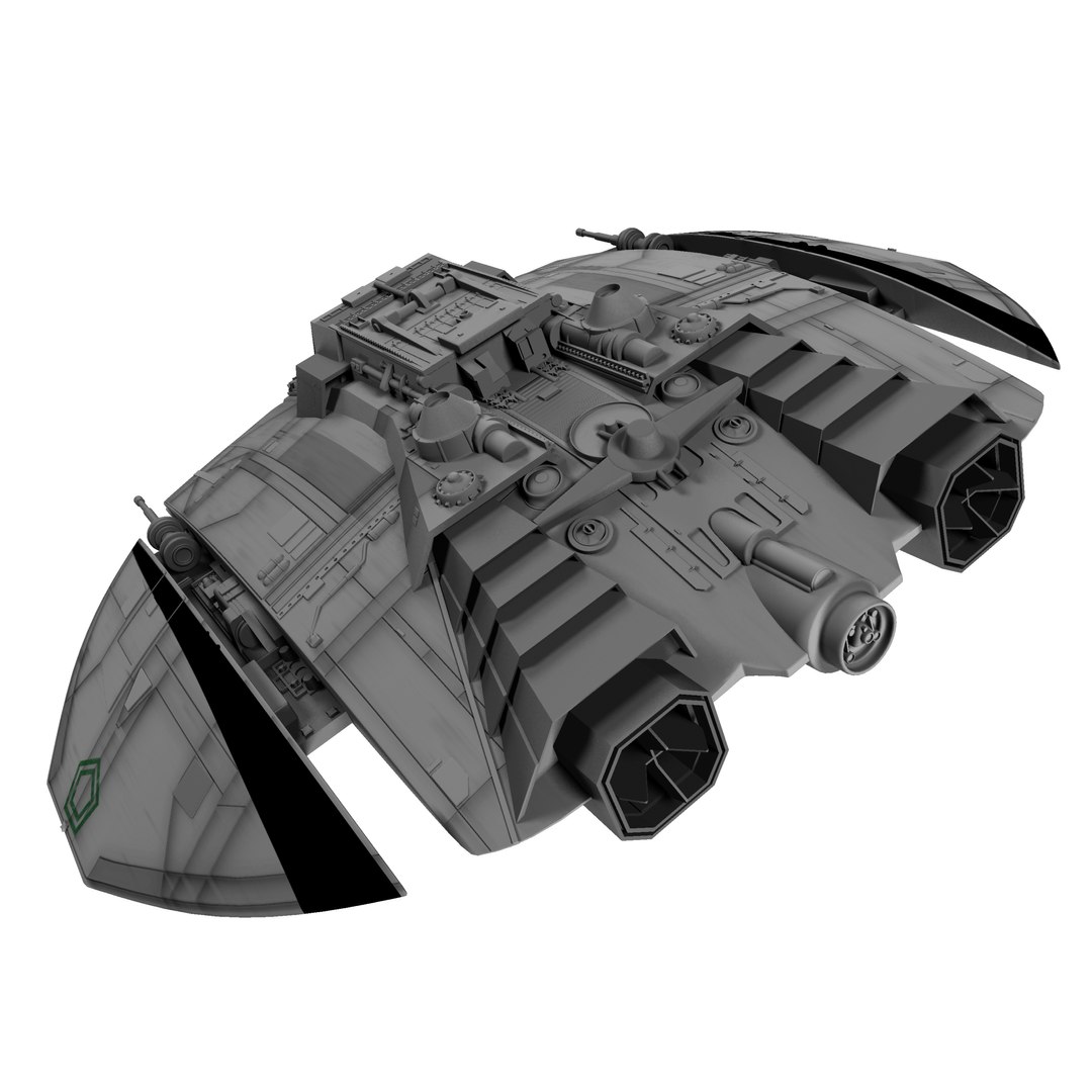 3d Cylon Raider Battlestar Galactica Model