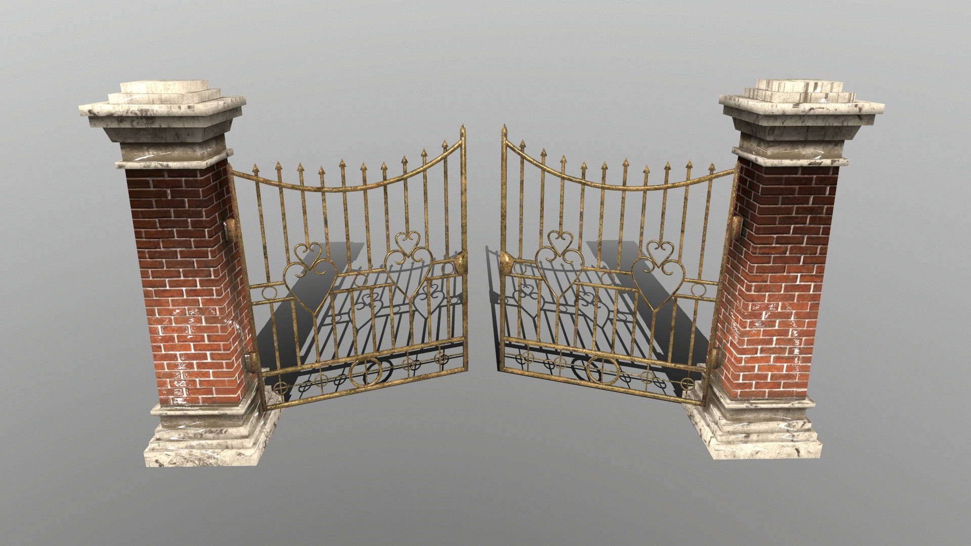 3D Gate Wall - TurboSquid 1305174