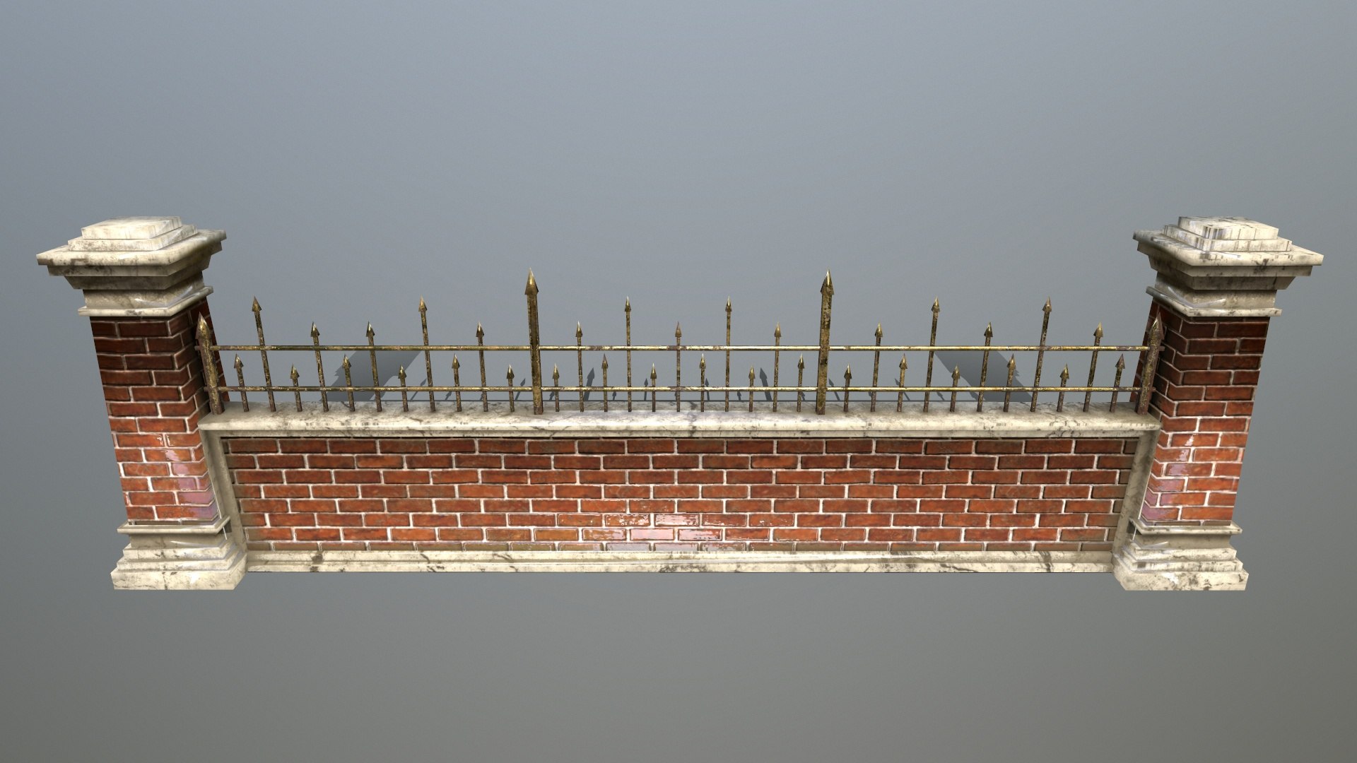 3D Gate Wall - TurboSquid 1305174