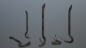 3D model crowbar