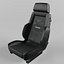 RECARO Expert Comfort Leather black Artista black and Grey Seat 3D model