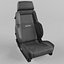 RECARO Expert Comfort Leather black Artista black and Grey Seat 3D model