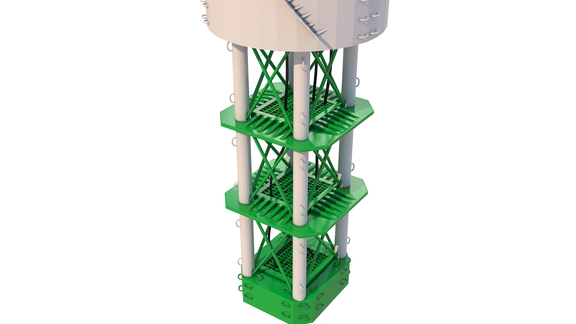 Offshore Oil Rig 3D - TurboSquid 2270825