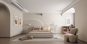 Modern bedroom 3D