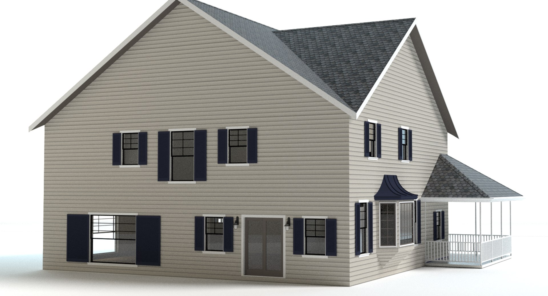 Country Farm House 3d Model