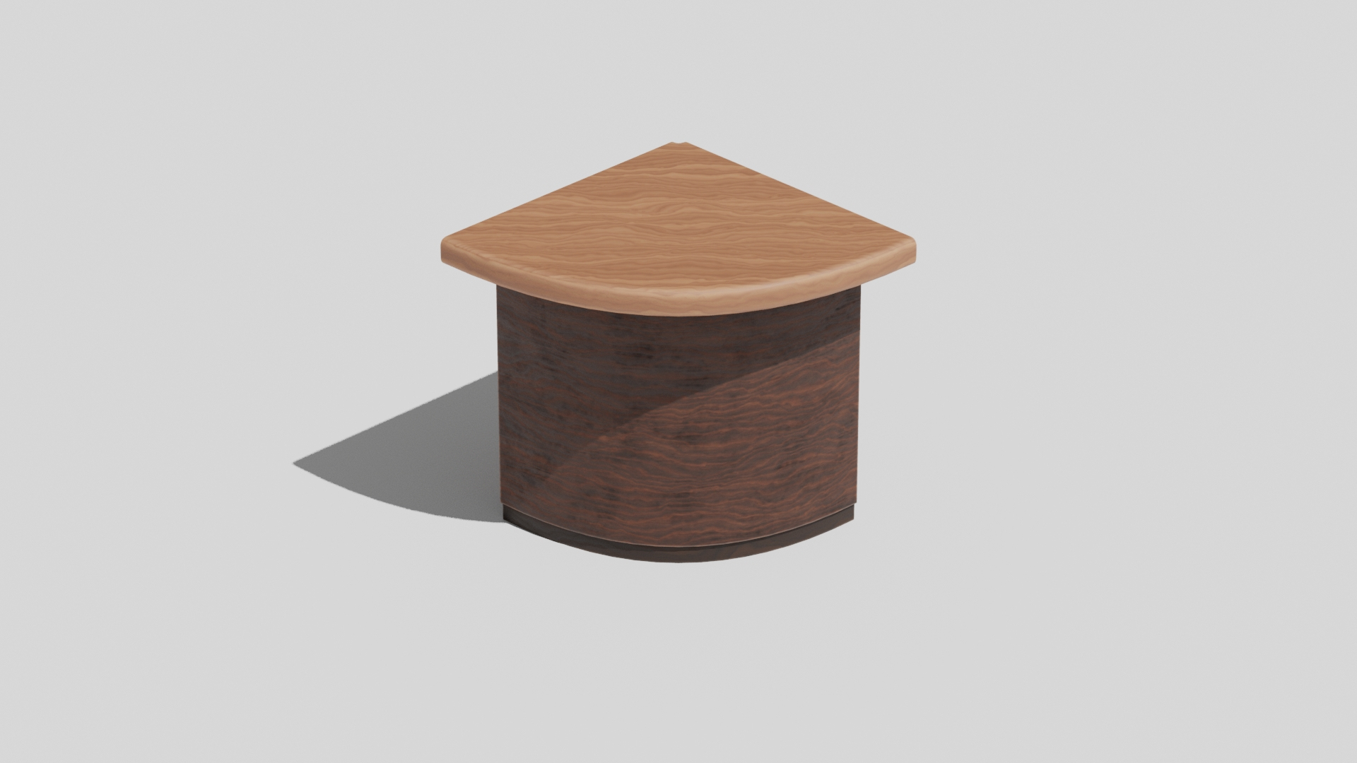 3D Japanese Furniture Kit Counter 4 Of 7 Outer Corner Round