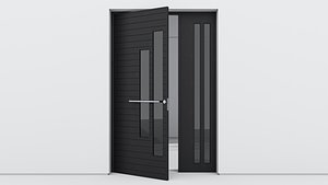 Aluminium door 208 3D model