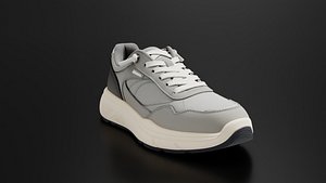 men grey sneakers model