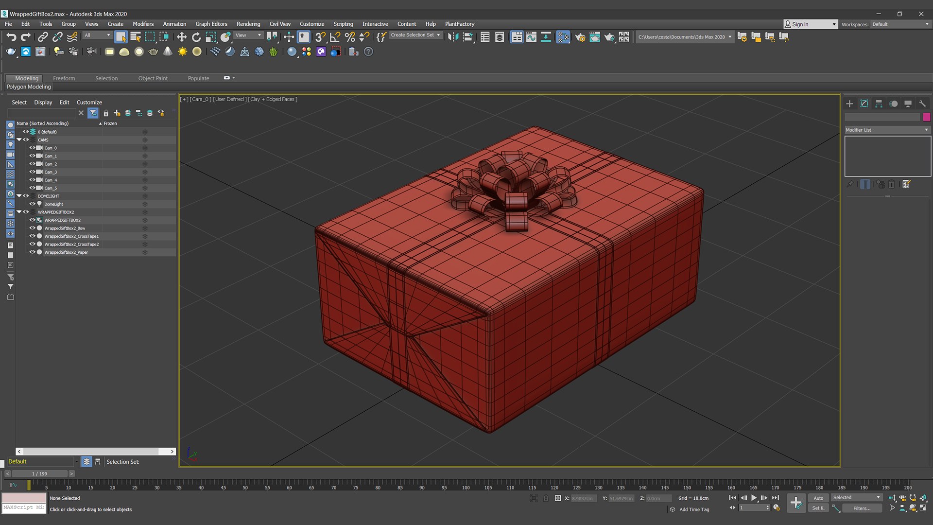 3D Wrapped Gift Box 2 V3 Model - TurboSquid 2295663