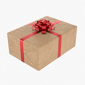 3D Wrapped Gift Box 2 V3 model