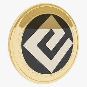 Energi Cryptocurrency Gold Coin 3D model