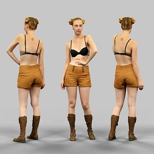 3d girl shorts