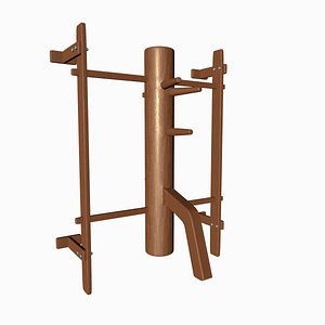 wooden dummy 3d c4d