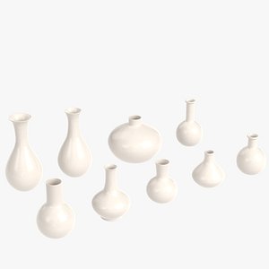 3D model Ceramic ampoule vases